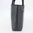 PRADA Tote Bag Leather Black Silver Auth 173853-3