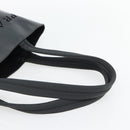 PRADA Tote Bag Leather Black Silver Auth 173853-7