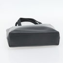 PRADA Tote Bag Leather Black Silver Auth 173853-13
