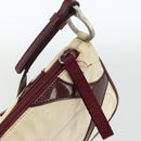 PRADA Shoulder Bag Nylon White Silver Auth 173854-10