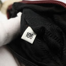 PRADA Shoulder Bag Nylon White Silver Auth 173854-12