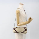 PRADA Shoulder Bag Nylon White Silver Auth 173854-22