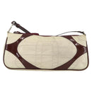 PRADA Shoulder Bag Nylon White Silver Auth 173854-2