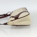 PRADA Shoulder Bag Nylon White Silver Auth 173854-3