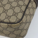 GUCCI GG Supreme Shoulder Bag PVC Beige Gold 233268 Auth 173855-14