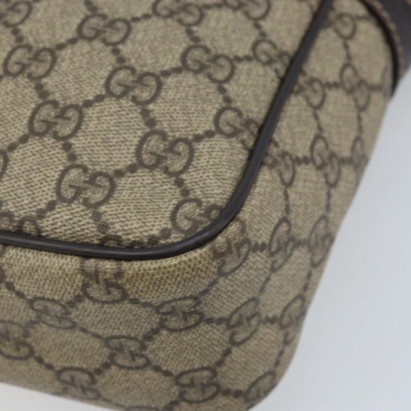 GUCCI GG Supreme Shoulder Bag PVC Beige Gold 233268 Auth 173855