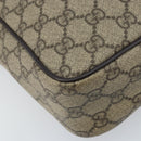 GUCCI GG Supreme Shoulder Bag PVC Beige Gold 233268 Auth 173855-15