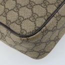 GUCCI GG Supreme Shoulder Bag PVC Beige Gold 233268 Auth 173855-17