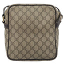 GUCCI GG Supreme Shoulder Bag PVC Beige Gold 233268 Auth 173855-2
