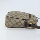 GUCCI GG Supreme Shoulder Bag PVC Beige Gold 233268 Auth 173855-3