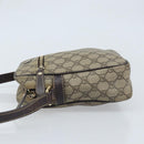 GUCCI GG Supreme Shoulder Bag PVC Beige Gold 233268 Auth 173855-4
