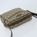 GUCCI GG Supreme Shoulder Bag PVC Beige Gold 233268 Auth 173855-6