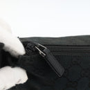 GUCCI GG Canvas Shoulder Bag Black Silver 145856 Auth 173856-10