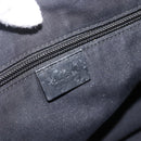 GUCCI GG Canvas Shoulder Bag Black Silver 145856 Auth 173856-17