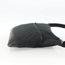 GUCCI GG Canvas Shoulder Bag Black Silver 145856 Auth 173856-4