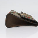 GUCCI GG Supreme Web Sherry Line Bag PVC Beige Gold 67 039 3087 Auth 173857-3