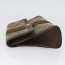 GUCCI GG Supreme Web Sherry Line Bag PVC Beige Gold 67 039 3087 Auth 173857-4