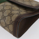 GUCCI GG Supreme Web Sherry Line Bag PVC Beige Gold 67 039 3087 Auth 173857-14