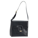 GUCCI Shoulder Bag Leather Black Gold 001 1998 1785 Auth 173859-1