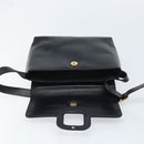 GUCCI Shoulder Bag Leather Black Gold 001 1998 1785 Auth 173859-18
