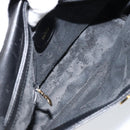 GUCCI Shoulder Bag Leather Black Gold 001 1998 1785 Auth 173859-10