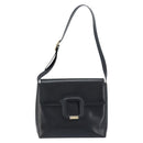 GUCCI Shoulder Bag Leather Black Gold 001 1998 1785 Auth 173859-13
