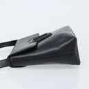 GUCCI Shoulder Bag Leather Black Gold 001 1998 1785 Auth 173859-4