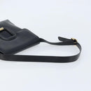 GUCCI Shoulder Bag Leather Black Gold 001 1998 1785 Auth 173859-7