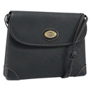GUCCI Micro GG Supreme Shoulder Bag PVC Black Gold 007 92 5548 Auth 173860-1