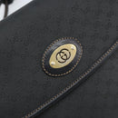 GUCCI Micro GG Supreme Shoulder Bag PVC Black Gold 007 92 5548 Auth 173860-18