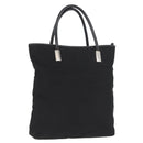 GUCCI Tote Bag Nylon Black Silver Auth 173861-1