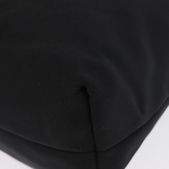 GUCCI Tote Bag Nylon Black Silver Auth 173861