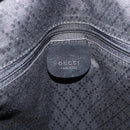 GUCCI Tote Bag Nylon Black Silver Auth 173861-17