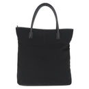 GUCCI Tote Bag Nylon Black Silver Auth 173861-2