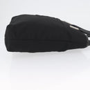 GUCCI Tote Bag Nylon Black Silver Auth 173861-3
