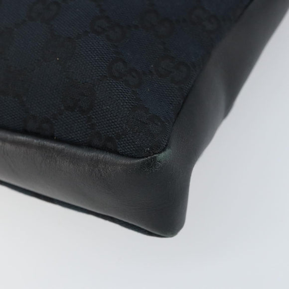 GUCCI GG Canvas Hand Bag Black Gold 001 4033 Auth 173867