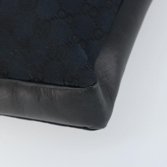 GUCCI GG Canvas Hand Bag Black Gold 001 4033 Auth 173867