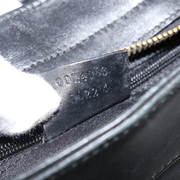 GUCCI GG Canvas Hand Bag Black Gold 001 4033 Auth 173867