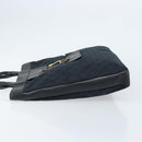 GUCCI GG Canvas Hand Bag Black Gold 001 4033 Auth 173867-5