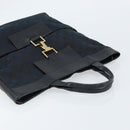 GUCCI GG Canvas Hand Bag Black Gold 001 4033 Auth 173867-6