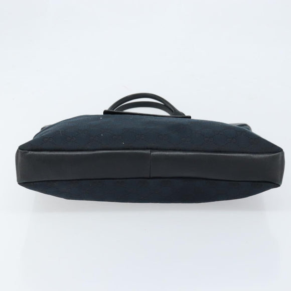 GUCCI GG Canvas Hand Bag Black Gold 001 4033 Auth 173867