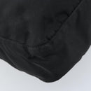 PRADA Shoulder Bag Nylon Black Silver Auth 173868-15