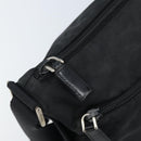 PRADA Shoulder Bag Nylon Black Silver Auth 173868-9