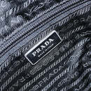 PRADA Shoulder Bag Nylon Black Silver Auth 173868-19