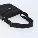 PRADA Shoulder Bag Nylon Black Silver Auth 173868-7
