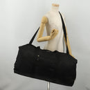 GUCCI Boston Bag Nylon Black Silver 012 0387 Auth 173869-24