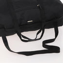 GUCCI Boston Bag Nylon Black Silver 012 0387 Auth 173869-7