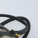 GUCCI GG Supreme Sherry Line Hand Bag PVC Navy Gold Red Auth 173870-8