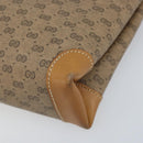 GUCCI Micro GG Supreme Shoulder Bag PVC Beige Gold Auth 173871-14