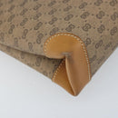 GUCCI Micro GG Supreme Shoulder Bag PVC Beige Gold Auth 173871-9